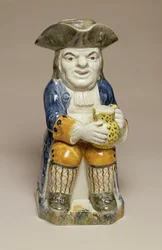 Toby-Krug, hergestellt in Staffordshire, ca. 1790-1810